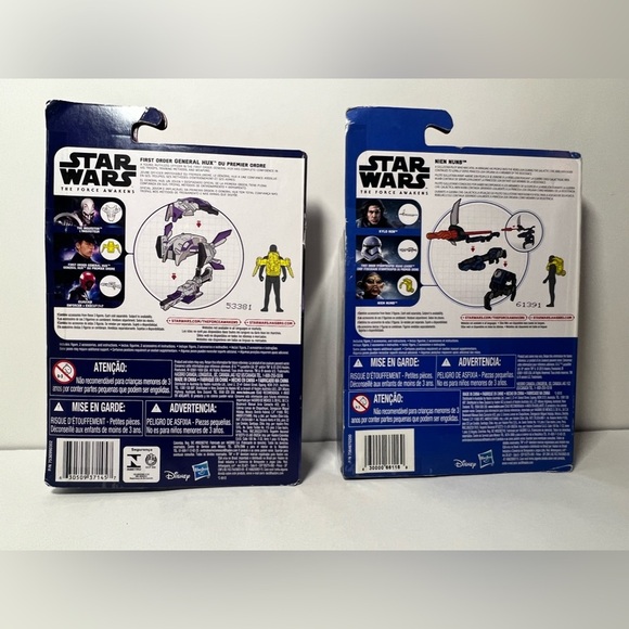 Lot of 2 Star Wars The Force Awakens General Hux & Nien Nunb Figures 90’s VTG - Picture 2 of 12